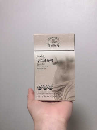 [하우투잇] 뤼에르 쿠르브 블랙 10ml x 30포 총 300ml — 3.5점을 준 리뷰어가 2020년 3월 올린 사용 사진