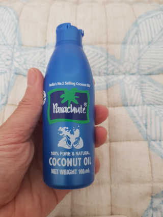 파라슈트 100퍼 코코넛오일 100ml — 5점을 준 리뷰어가 2018년 7월 올린 사용 사진