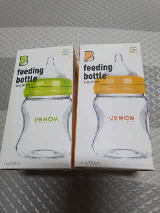 유비맘 신생아젖병 120ml 트리플팩_ 젖꼭지 포함 — 4.5점을 준 리뷰어가 2020년 3월 올린 사용 사진