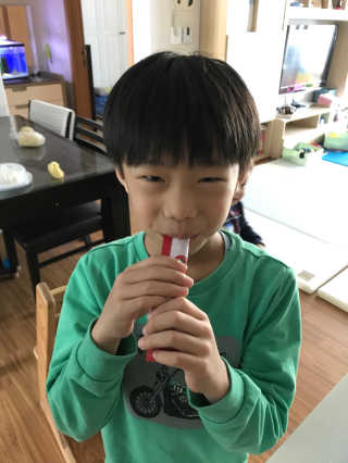 메이준뉴트리 박경호의 어린이 홍삼 홍통령젤리 30포 — 5점을 준 리뷰어가 2018년 4월 올린 사용 사진