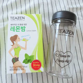 티젠 레몬밤 + 마이보틀 — 5점을 준 리뷰어가 2018년 7월 올린 사용 사진