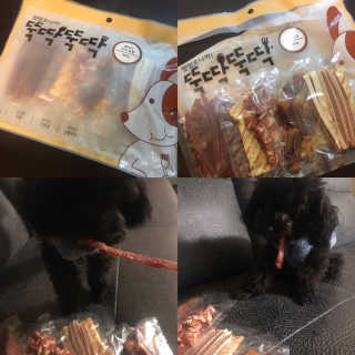[펫토리아] 뚝딱뚝딱 400g 강아지 간식 베스트5종 — 5점을 준 리뷰어가 2019년 1월 올린 사용 사진