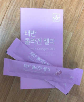 네츄럴굿띵스 태반 콜라겐 젤리 15포 — 5점을 준 리뷰어가 2019년 6월 올린 사용 사진