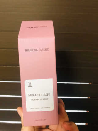 땡큐파머 미라클 에이지 리페어 세럼 — 5점을 준 리뷰어가 2019년 11월 올린 사용 사진
