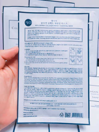 웰더마 사파이어 콜라겐 임팩트 에센셜 마스크 — 5점을 준 리뷰어가 2019년 4월 올린 사용 사진