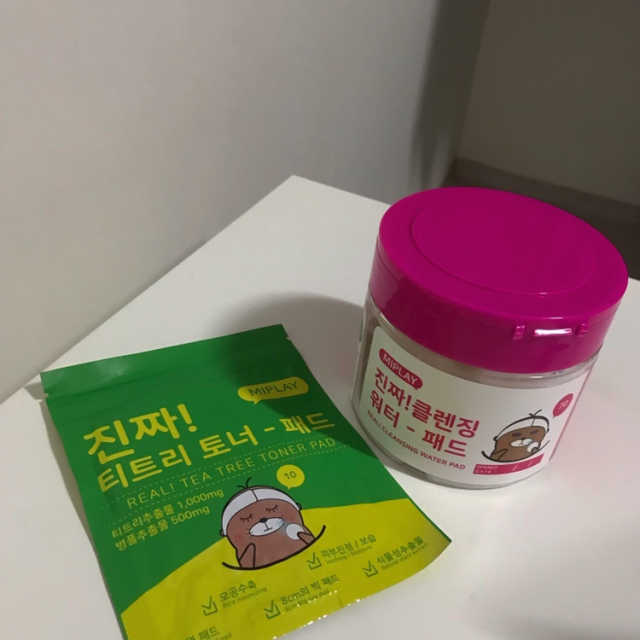 미플레이 진짜 클렌징 워터 패드 리뷰 사진
