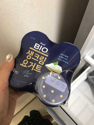 [매일 바이오] 생크림요거트 플레인 12개 + 유자 12개 — 4점을 준 리뷰어가 2019년 7월 올린 사용 사진