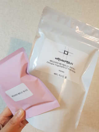 커뭔커피팩토리 스페셜티 에티오피아 2종 워시드 내추럴 — 5점을 준 리뷰어가 2018년 8월 올린 사용 사진