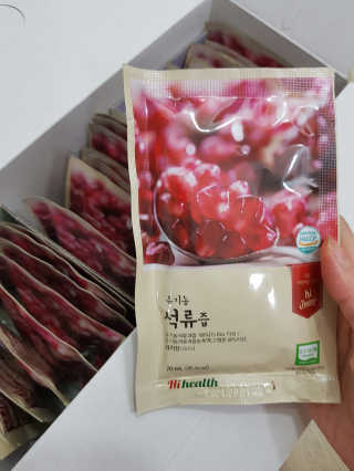 [하이헬스] 정말 진하고 맛있는 유기농 석류즙 30포 — 5점을 준 리뷰어가 2019년 11월 올린 사용 사진