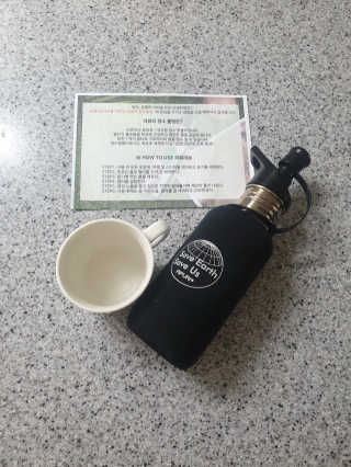 비타맘 지구를 지키는 리퓨리 정수물병 - 플라스틱 남용 예방 — 5점을 준 리뷰어가 2020년 3월 올린 사용 사진