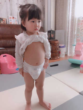 보솜이 리얼코튼 팬티형 — 5점을 준 리뷰어가 2019년 3월 올린 사용 사진