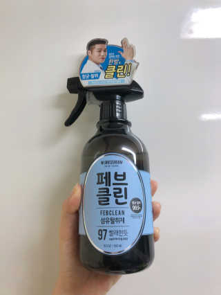 더블유드레스룸 페브클린 500ml — 5점을 준 리뷰어가 2018년 8월 올린 사용 사진