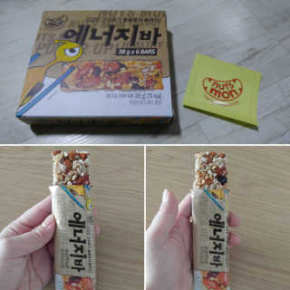 견과가 똘똘 뭉쳐들어간 넛츠몬 에너지바 1BOX 6개입 — 5점을 준 리뷰어가 2018년 1월 올린 사용 사진