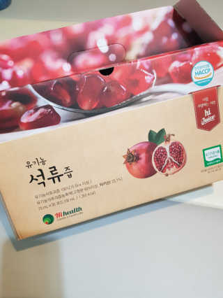 [하이헬스] 정말 진하고 맛있는 유기농 석류즙 30포 — 5점을 준 리뷰어가 2019년 11월 올린 사용 사진