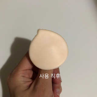 젤리팜 마이크로셀 실리콘퍼프 피치,오렌지 — 2.5점을 준 리뷰어가 2019년 8월 올린 사용 사진