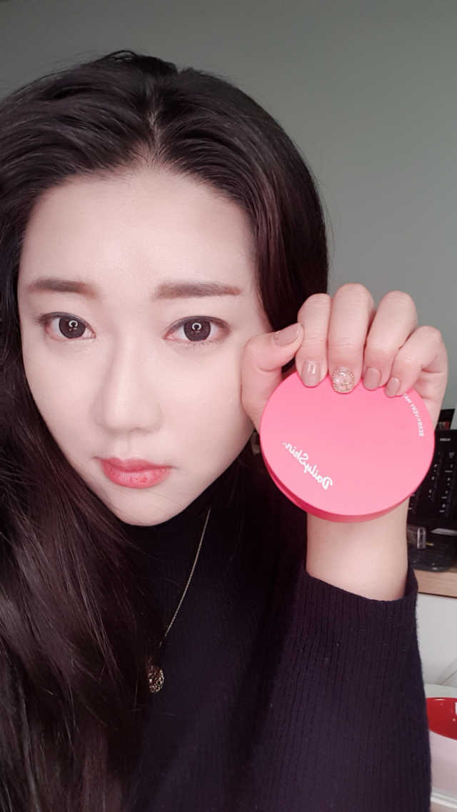 데일리스킨 피치피치 베리베리 커버 업 쿠션 리뷰 사진