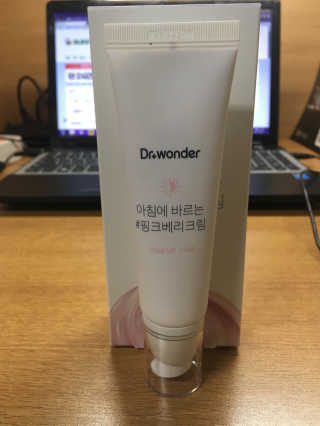 닥터원더 핑크베리톤업크림, 민트베리 톤업크림 — 5점을 준 리뷰어가 2017년 9월 올린 사용 사진