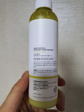 달리프 클로렐라 베러 루트 워터트리트먼트 200ml — 4점을 준 리뷰어가 2020년 3월 올린 사용 사진