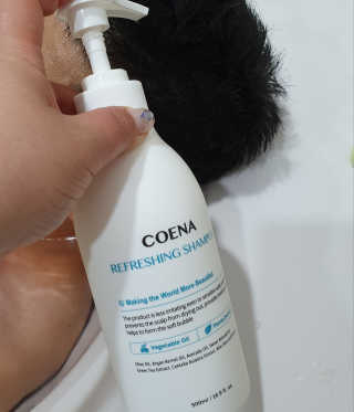코에나샴푸 500ml — 5점을 준 리뷰어가 2019년 7월 올린 사용 사진