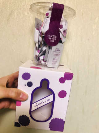 야시엔코 앰플수면팩 퍼플 — 3점을 준 리뷰어가 2019년 2월 올린 사용 사진