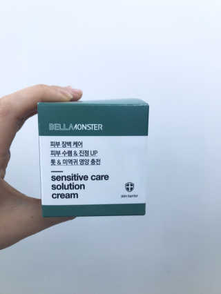 벨라몬스터 센서티브 케어 솔루션 톳크림 — 3.5점을 준 리뷰어가 2019년 3월 올린 사용 사진