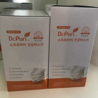 [닥터퓨리] 소프트터치 건강 마스크_성인+아동 — 5점을 준 리뷰어가 2019년 4월 올린 사용 사진
