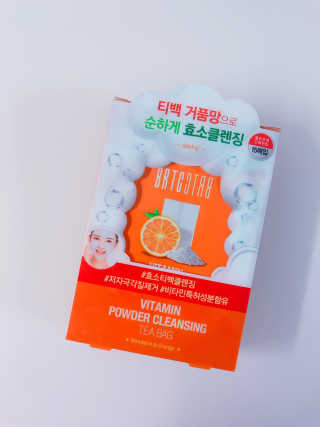 비알티씨 V10 파우더 클렌징 티백 2종 — 5점을 준 리뷰어가 2019년 2월 올린 사용 사진