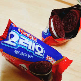 오레오 레드벨벳 — 5점을 준 리뷰어가 2018년 1월 올린 사용 사진