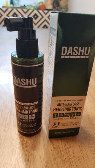 다슈코리아 다슈 데일리 안티 헤어로스 허브 헤어토닉 150ml — 5점을 준 리뷰어가 2020년 1월 올린 사용 사진