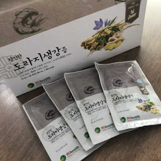 [하이헬스] 환절기에 좋은 참진한 도라지생강즙 30포 — 3.5점을 준 리뷰어가 2019년 11월 올린 사용 사진