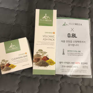 플러스셀라 시카골드 클렌징바 화산재팩 세트 — 5점을 준 리뷰어가 2020년 1월 올린 사용 사진