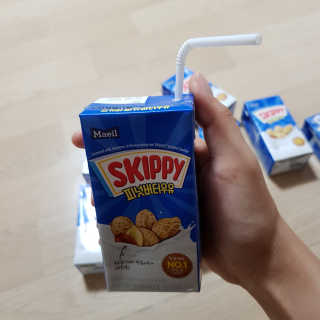 스키피피넛우유 스키피 피넛버터우유 — 5점을 준 리뷰어가 2019년 11월 올린 사용 사진