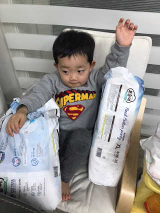 보솜이 리얼코튼 팬티형 — 5점을 준 리뷰어가 2019년 3월 올린 사용 사진