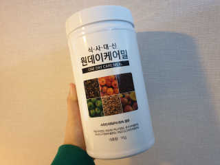 (주)이스터비엔에프 식사대용선식 원데이케어밀 1KG 대용량 — 5점을 준 리뷰어가 2019년 1월 올린 사용 사진