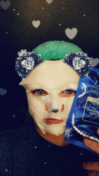 Pearl Collagen Velvet Mask 1 BOX by YVESOM — 5점을 준 리뷰어가 2019년 2월 올린 사용 사진