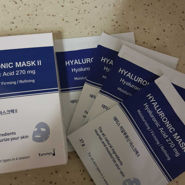태미스 뉴 히알루론산 마스크팩 10매 리뷰 사진