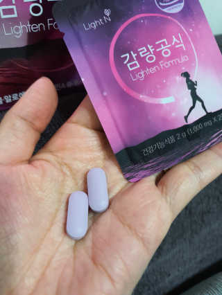 [감량공식] 다이어트 건강기능식품 — 5점을 준 리뷰어가 2019년 12월 올린 사용 사진