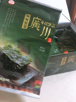 광천우리맛김 파래향 듬뿍, 바삭한 광천우리파래김 6매10봉 — 4.67점을 준 리뷰어가 2018년 6월 올린 사용 사진