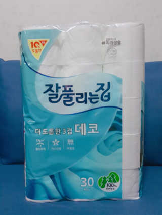 잘풀리는집 더 도톰한 3겹 데코 30롤 — 5점을 준 리뷰어가 2019년 2월 올린 사용 사진