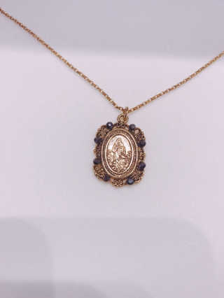 쥬얼카운티 92.5 Silver Byzantine Coin Pendant Necklace — 5점을 준 리뷰어가 2018년 11월 올린 사용 사진
