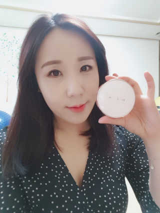 밀키드레스 바비메이크 베일 쿠션 — 3.67점을 준 리뷰어가 2018년 5월 올린 사용 사진