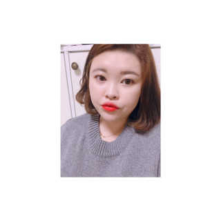 터치인솔 프리티필터 쉬폰 벨벳 립틴트 — 5점을 준 리뷰어가 2018년 10월 올린 사용 사진