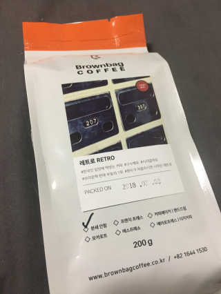 브라운백 커피 브라운백커피 로스팅원두 베스트 3종 — 4.67점을 준 리뷰어가 2018년 7월 올린 사용 사진