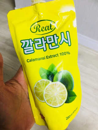 장수농가 리얼깔라만시 — 5점을 준 리뷰어가 2018년 4월 올린 사용 사진