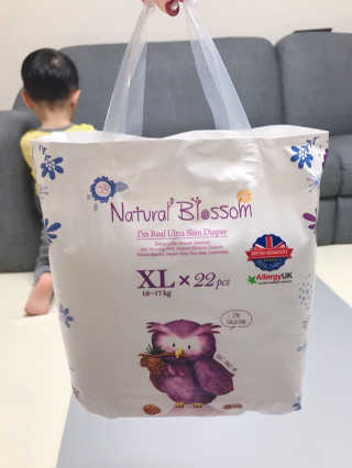네추럴블라썸 NATURAL BLOSSOM 슈퍼 얇은 바지 기저귀 — 4점을 준 리뷰어가 2019년 1월 올린 사용 사진