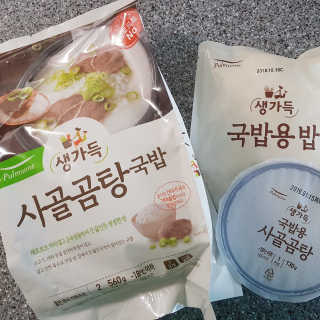 [풀무원] 사골곰탕국밥 황태해장국밥 — 4.33점을 준 리뷰어가 2018년 6월 올린 사용 사진