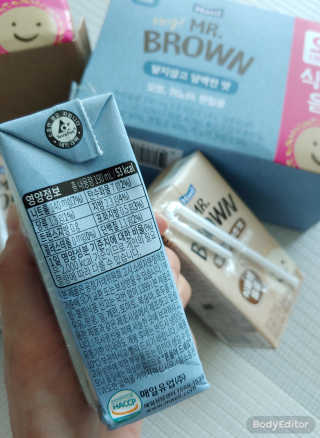 헤이미스터브라운 [매일유업] 헤이 미스터브라운 12개입 — 5점을 준 리뷰어가 2019년 8월 올린 사용 사진