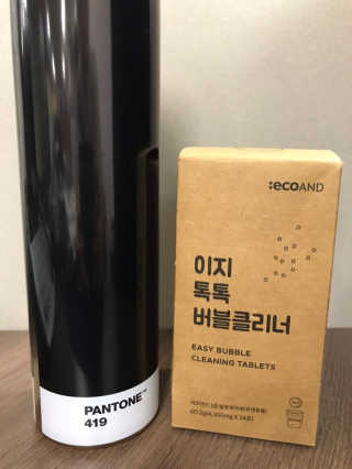 [에코앤드]이지톡톡 버블클리너 1종세척제 — 5점을 준 리뷰어가 2019년 8월 올린 사용 사진