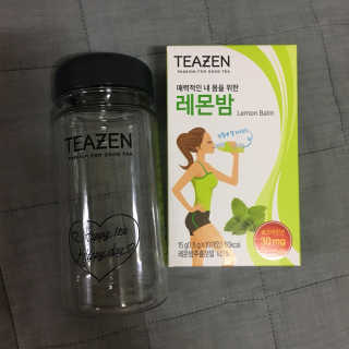 티젠 레몬밤 + 마이보틀 — 3.5점을 준 리뷰어가 2018년 7월 올린 사용 사진
