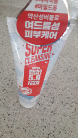미팩토리 슈퍼 마이크로 버블 5.0 클렌징 폼 X 2EA — 4점을 준 리뷰어가 2019년 6월 올린 사용 사진